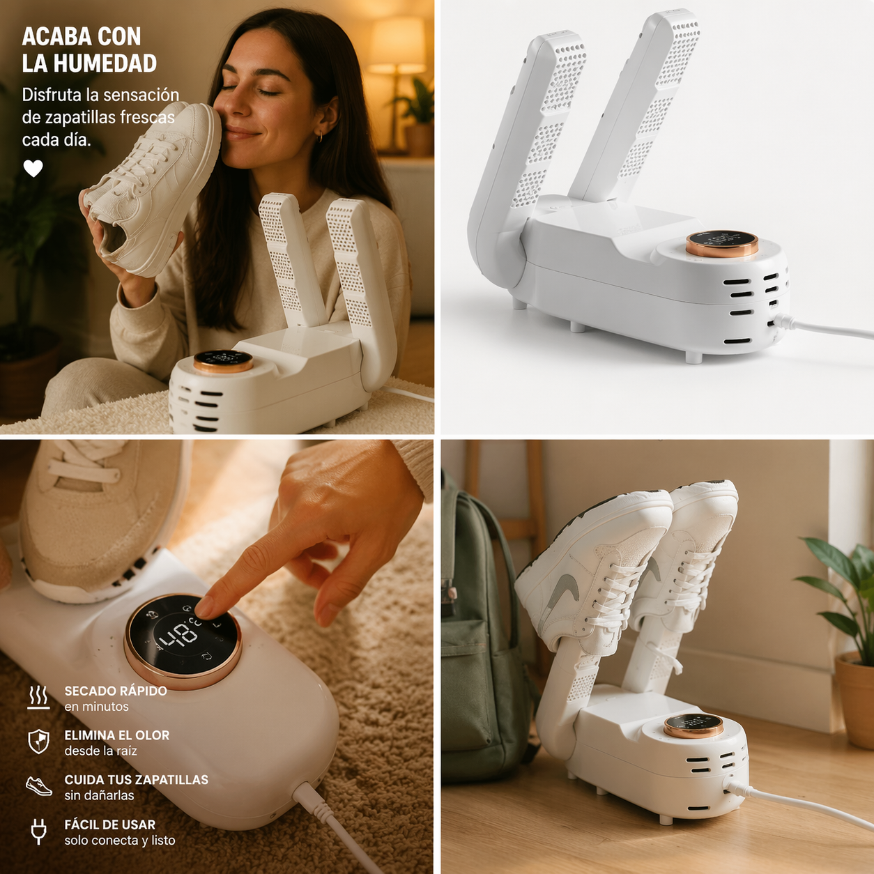 ChaoHumedad™ – Zapatillas secas y sin olor en minutos