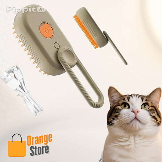 Cepillo de vapor 3 en 1 para gatos y perros